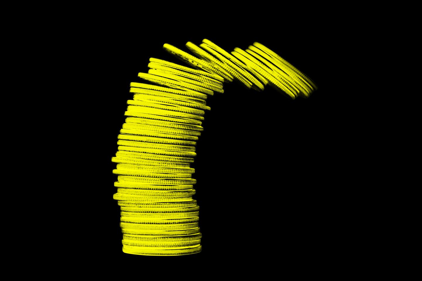 Illustration of crypto coins