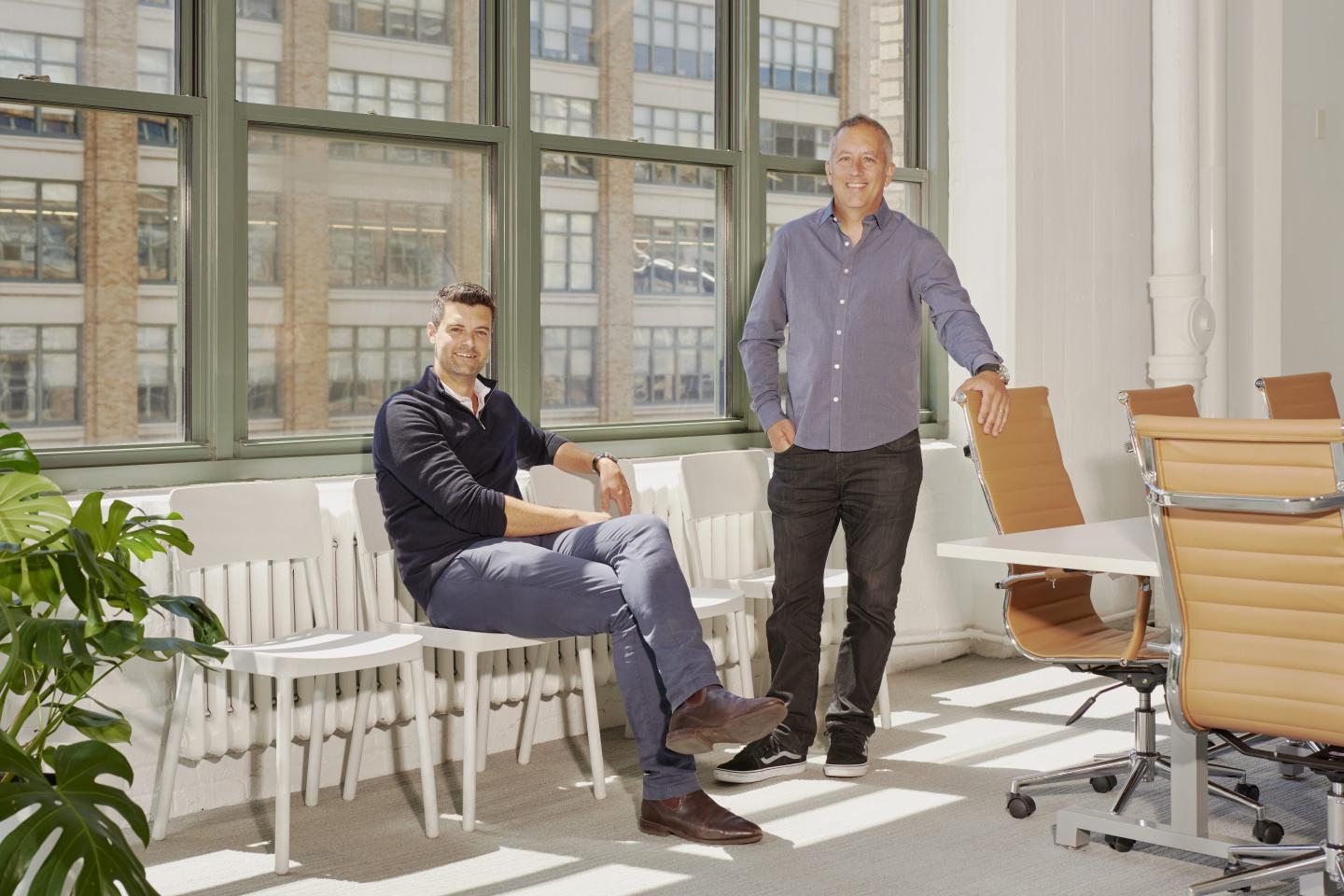 Ed Robinson, Stash president and co-founder (L); Brandon Krieg, Stash CEO and co-founder (R).