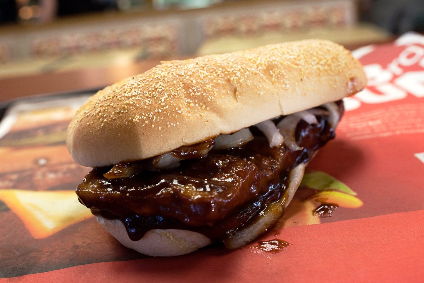 The first “farewell tour” for McDonald's McRib sandwich was held in 2005.