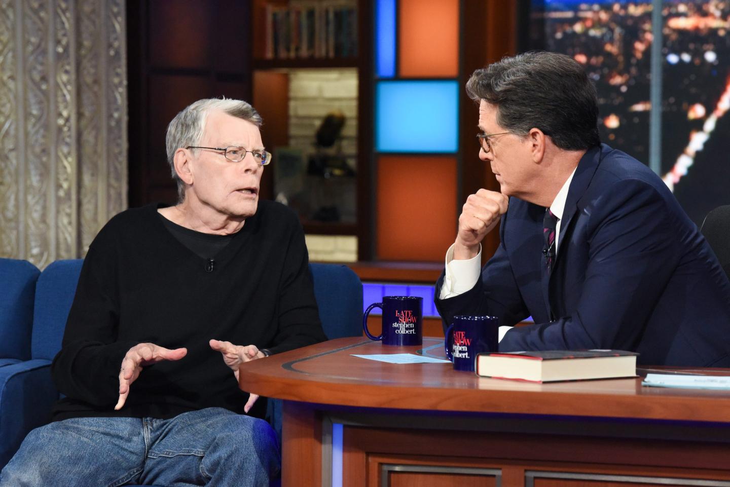 The Late Show with Stephen Colbert and guest Stephen King
