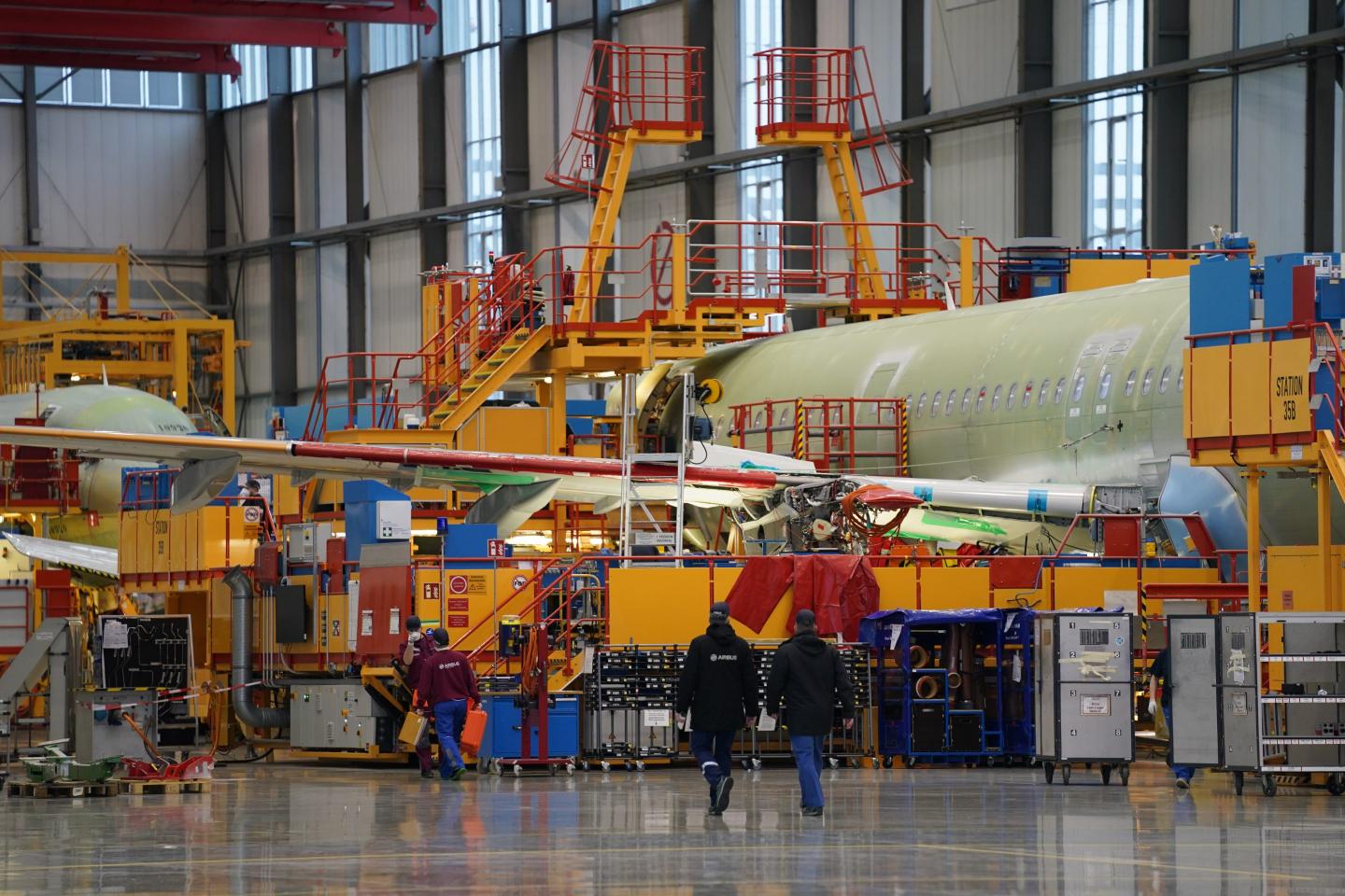 Photo of an Airbus plant