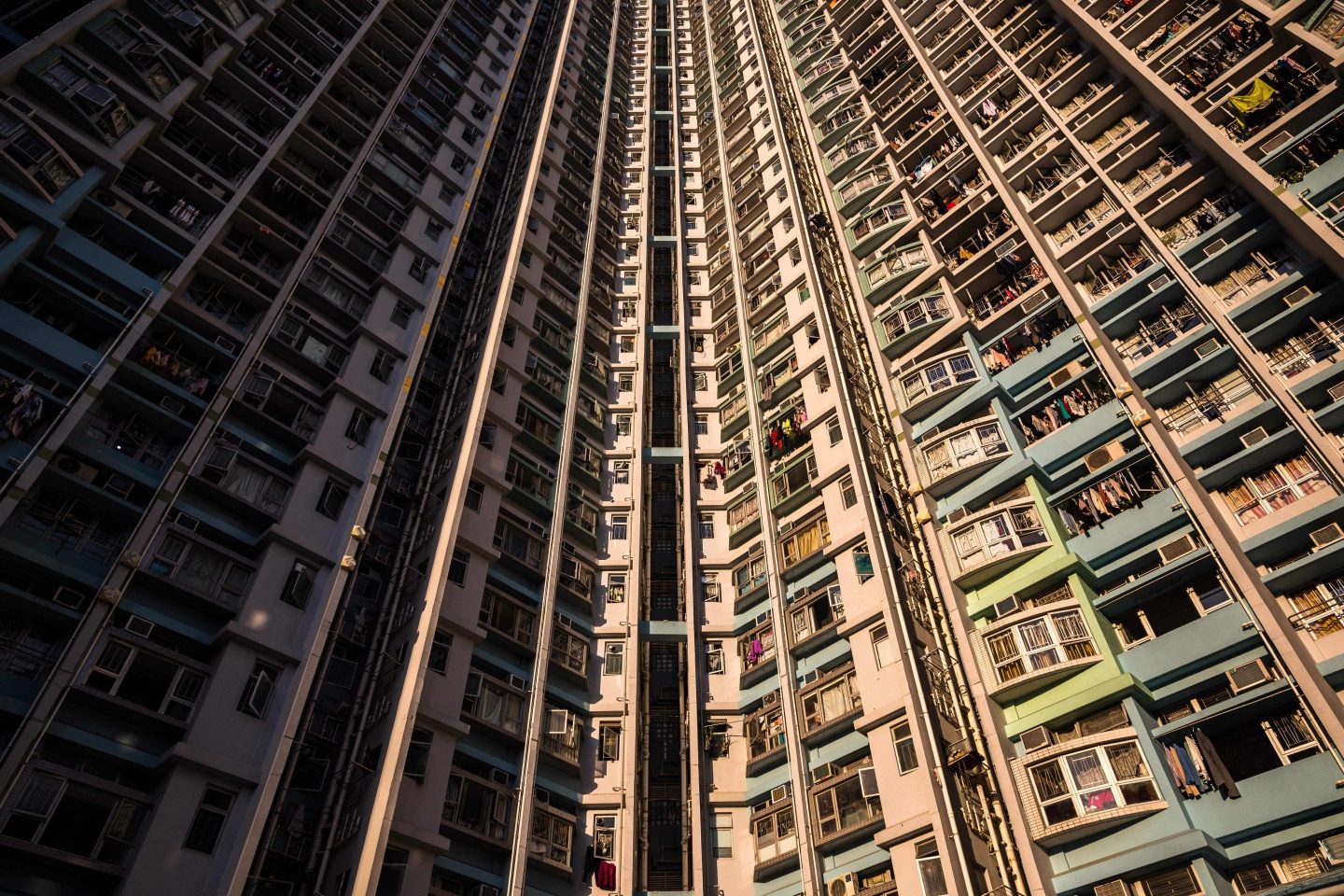 A Hong Kong apartment building