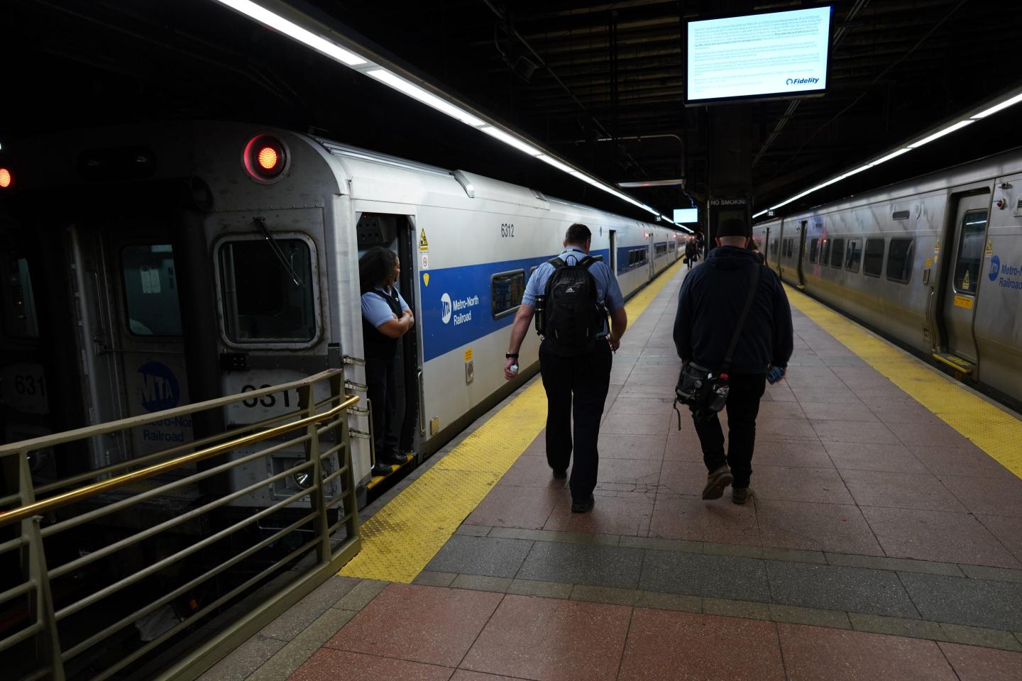 A view of a train platform