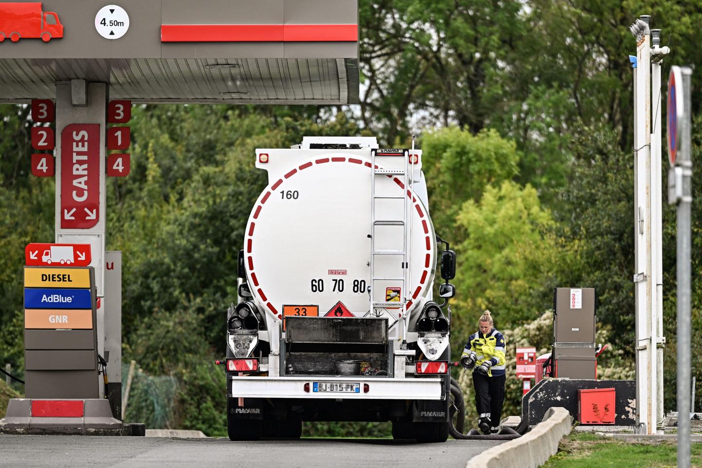 Photo of a gas station