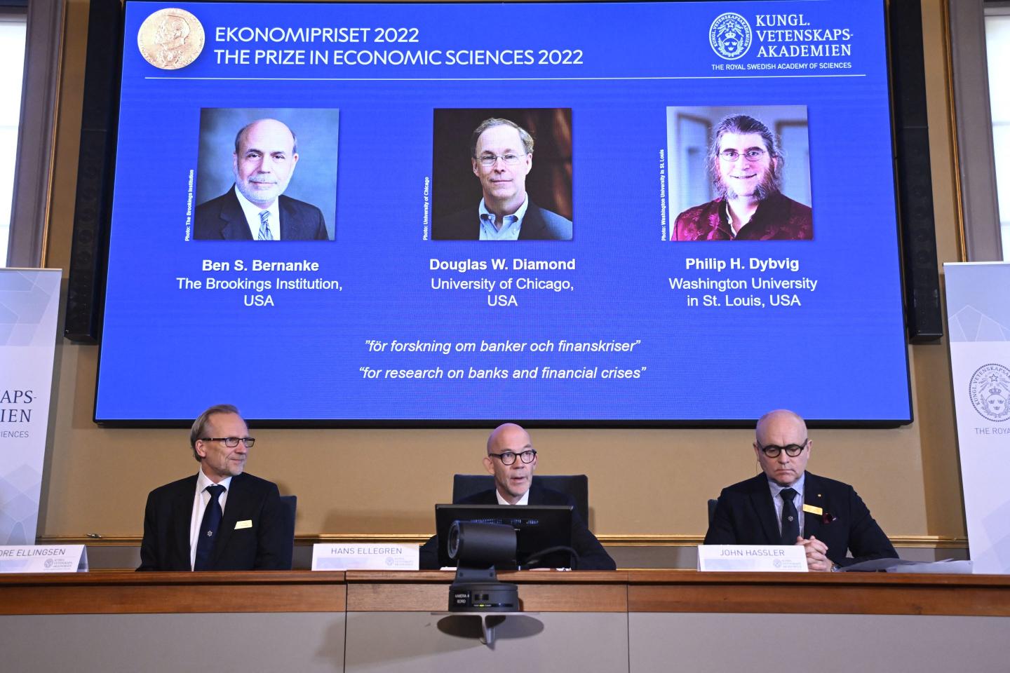Former chair of the U.S. Federal Reserve claims a share of Nobel Prize in economics