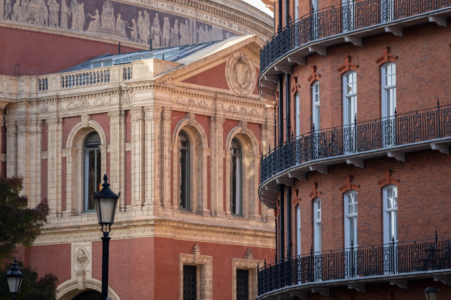 An exterior of the Royal Albert Hall and surrounding properties on Kensington Gore, in Kensington, London, England. Riverstone, a property firm that’s building 10 blocks of swanky apartments for older residents in London, has so far completed two projects in Kensington and Fulham.