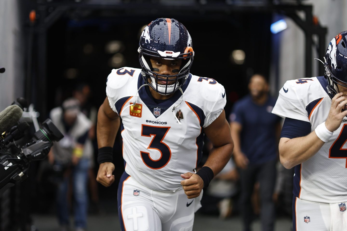 Denver Broncos quarterback Russell Wilson