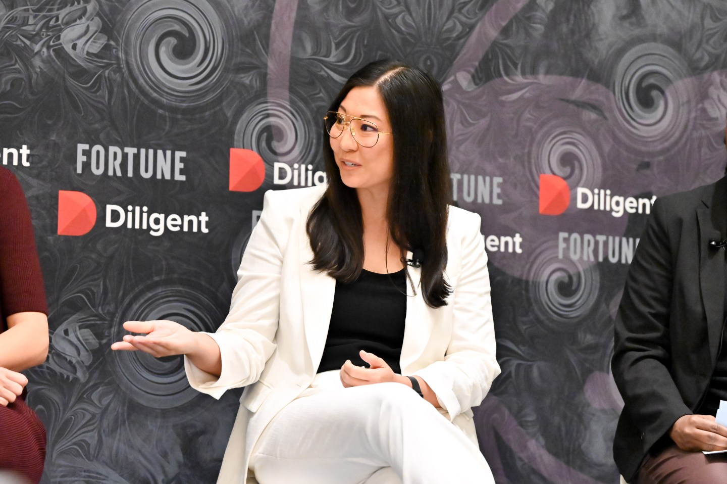 Emily Chiu, Co-founder and Chief Operating Officer, TBD, Block, speaks during a panel session at Fortune's Most Powerful Women Summit on Oct. 12 in Laguna Niguel, Calif.