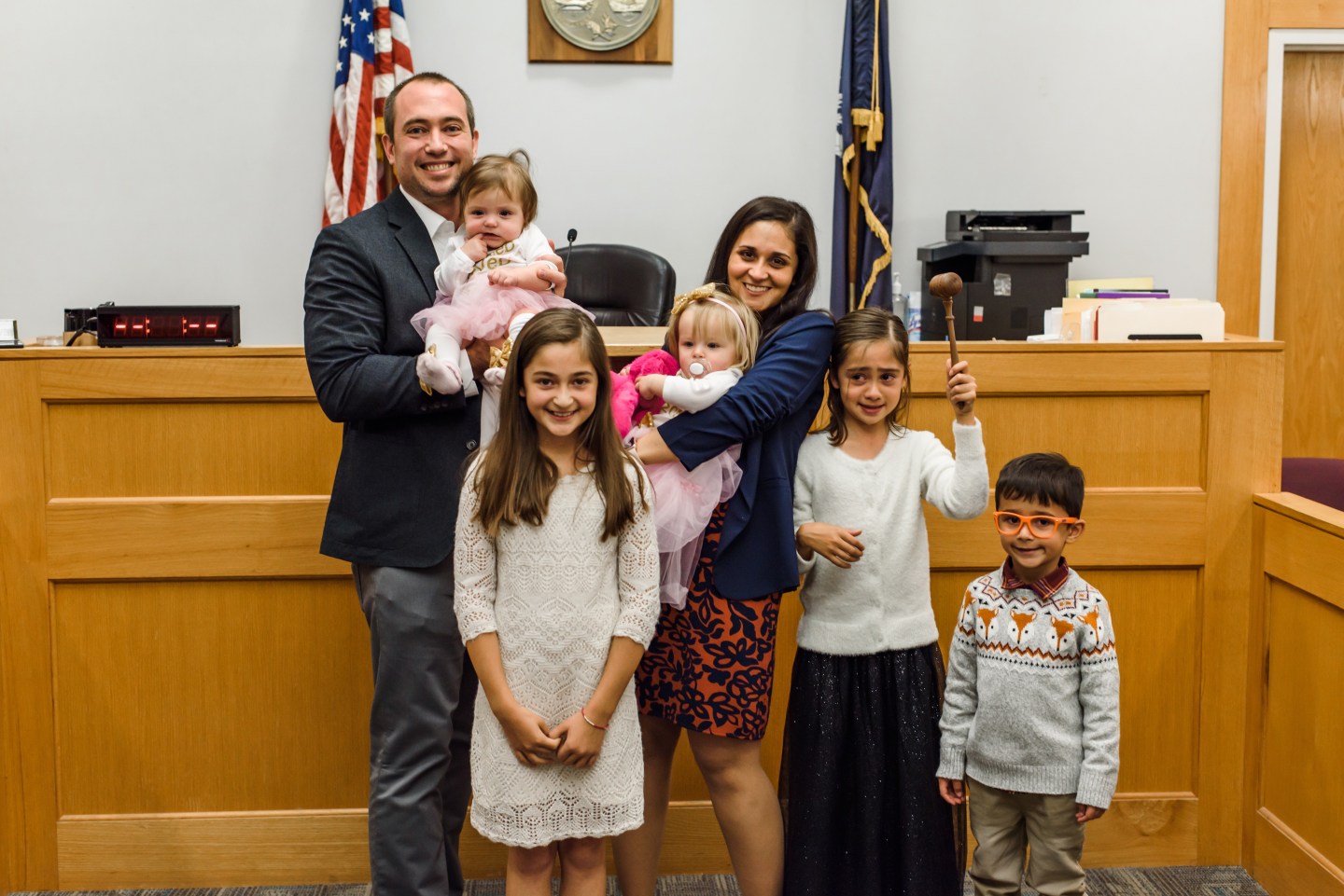 Crunchbase Chief People Officer Kelly Scheib with her family