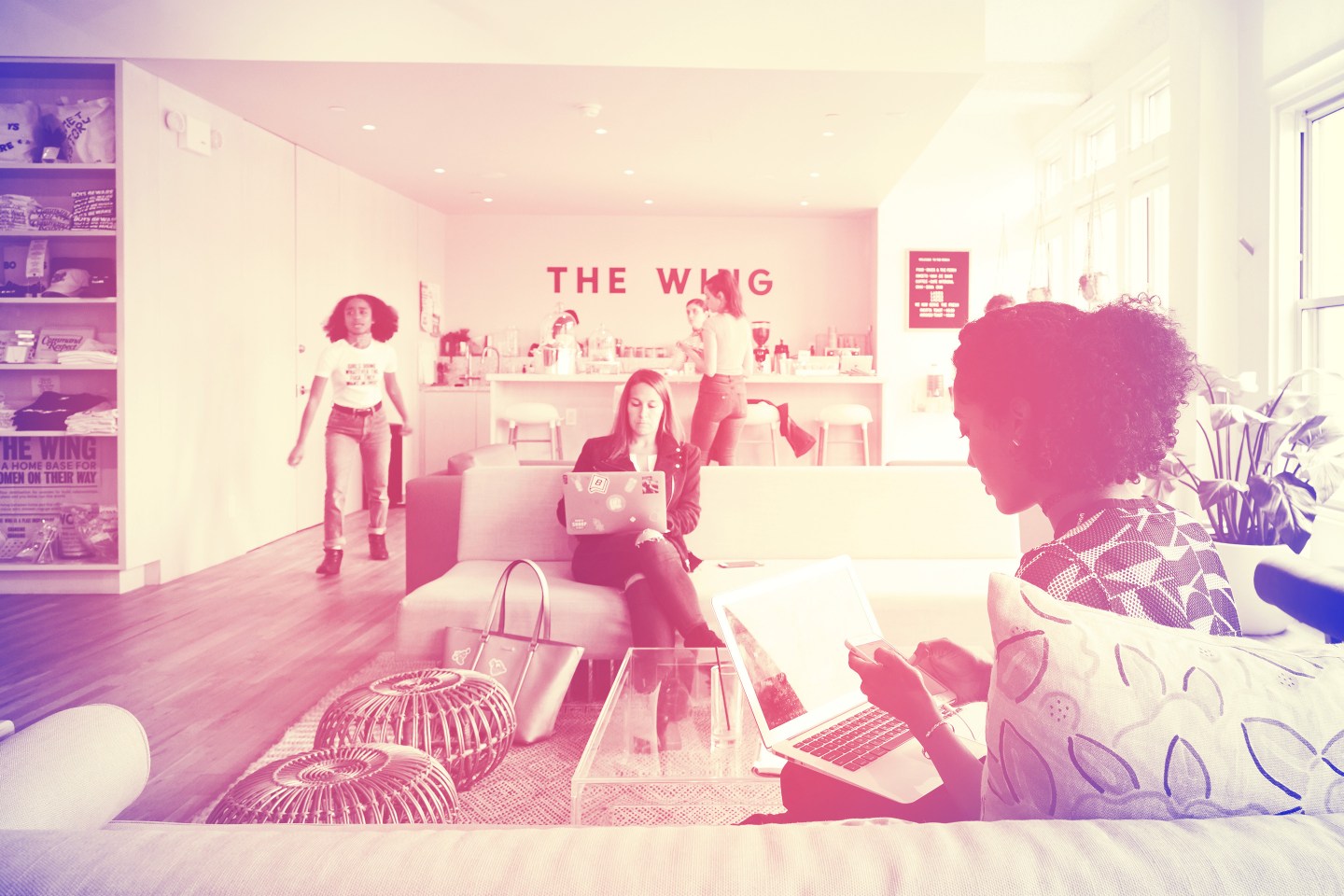 An office of The Wing