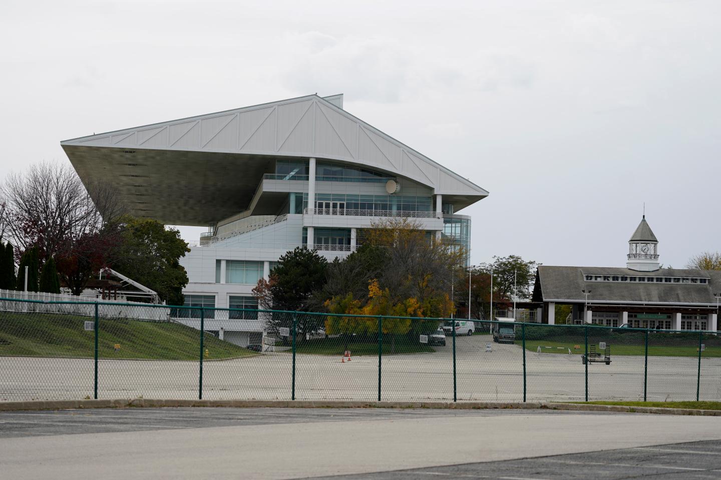 grandstand at Arlington International Racecourse