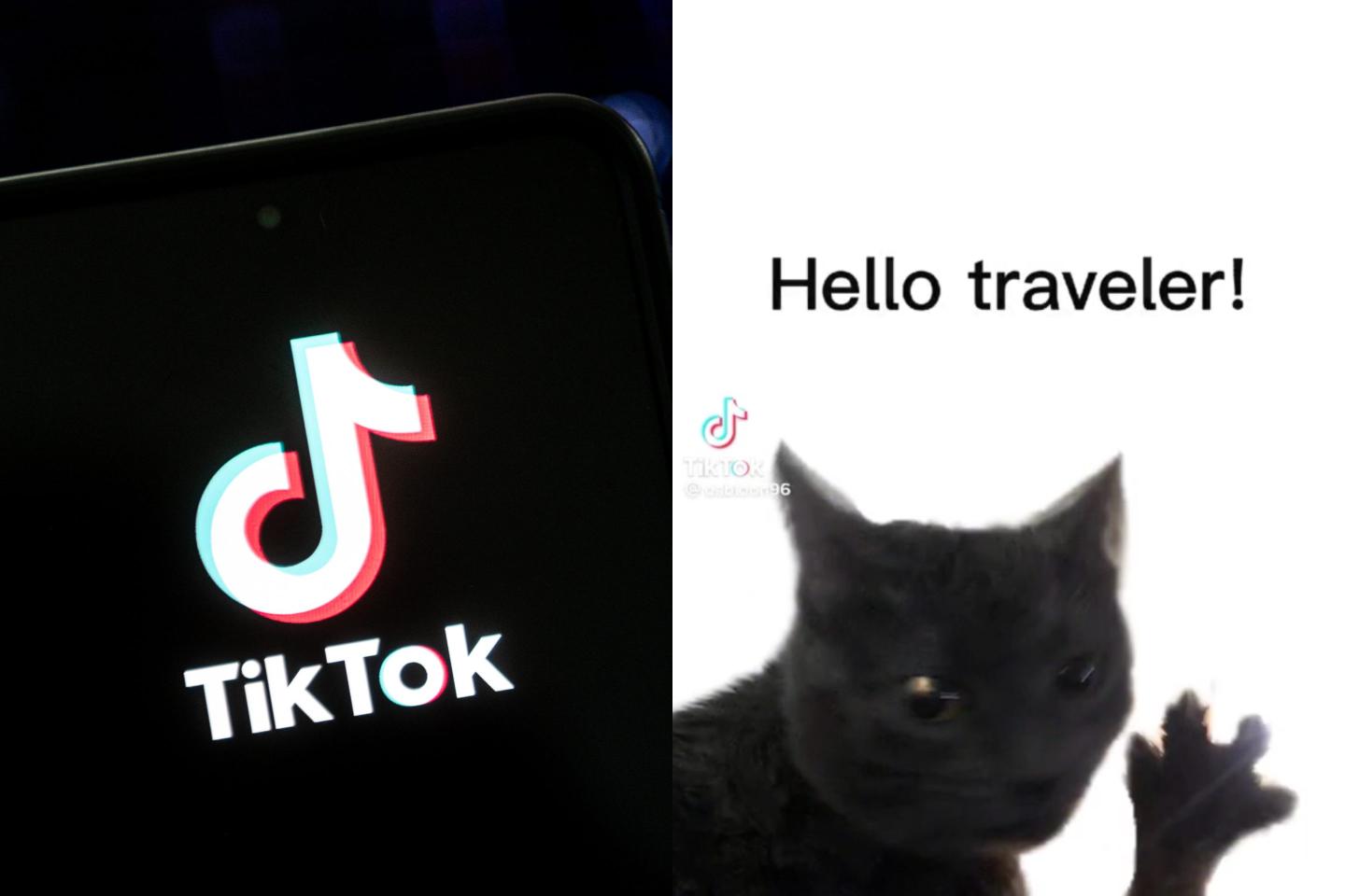 ikTok logo seen displayed on a smartphone. Screenshot of TikTok featuring "Dabloons" trend