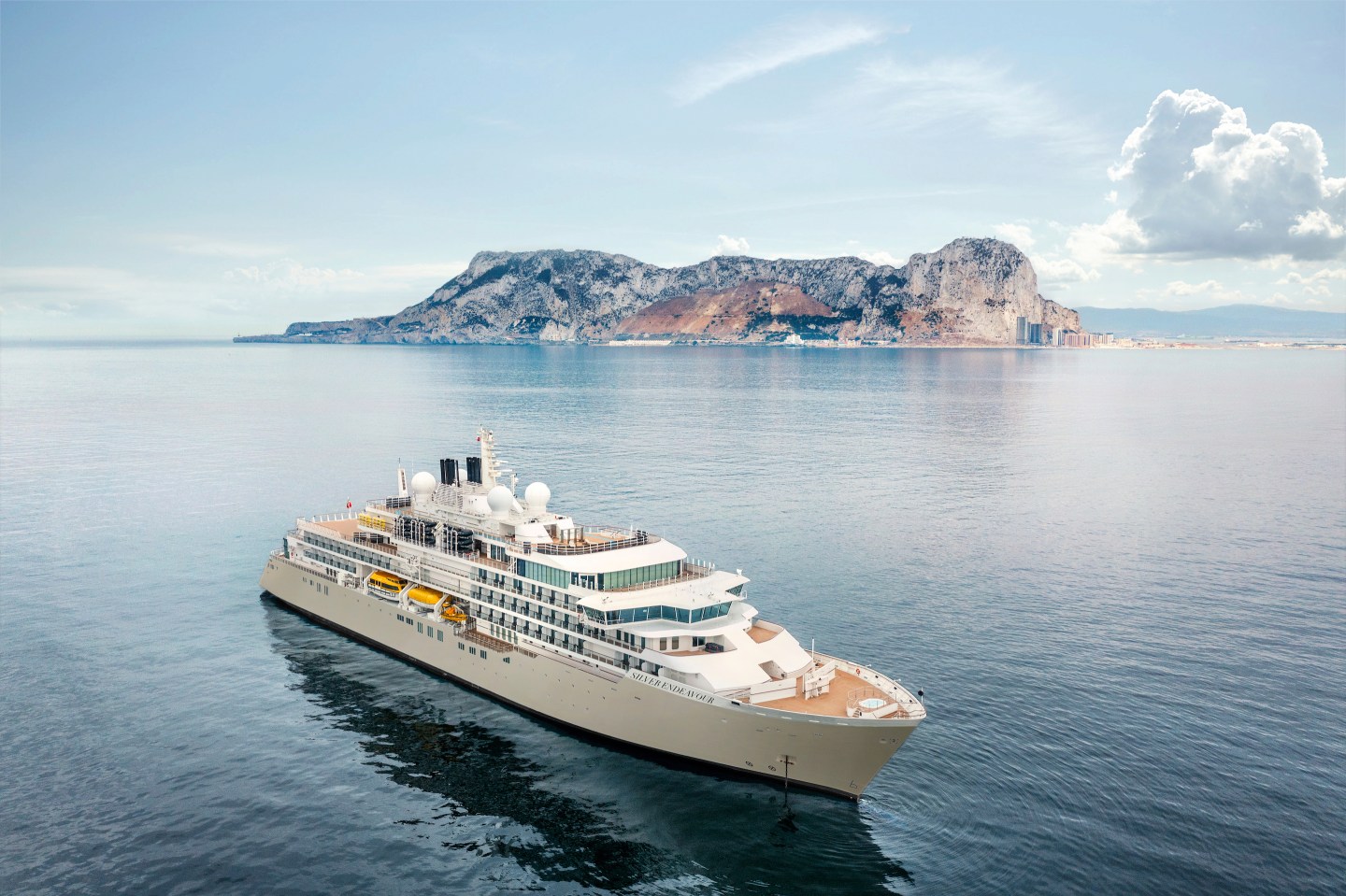 The Silver Endeavour, pictured off the coast of Gibraltar.