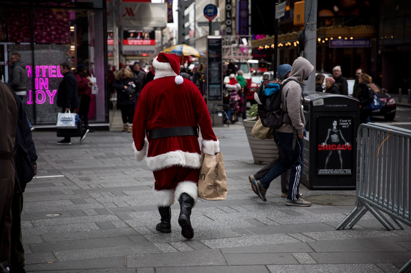 Times Square shoppers