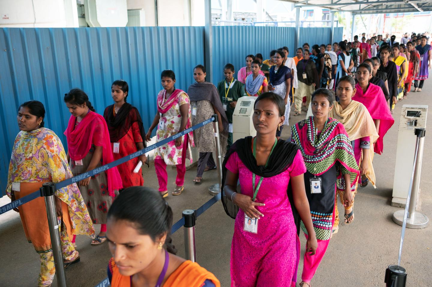 Foxconn workers in India