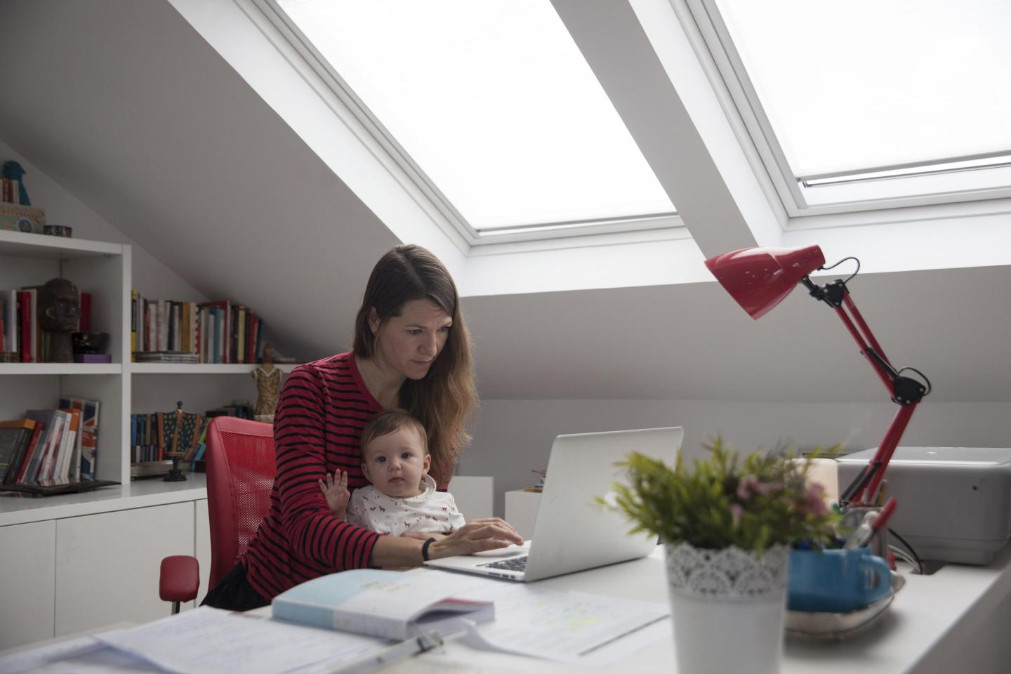 Photo of a mother and child.
