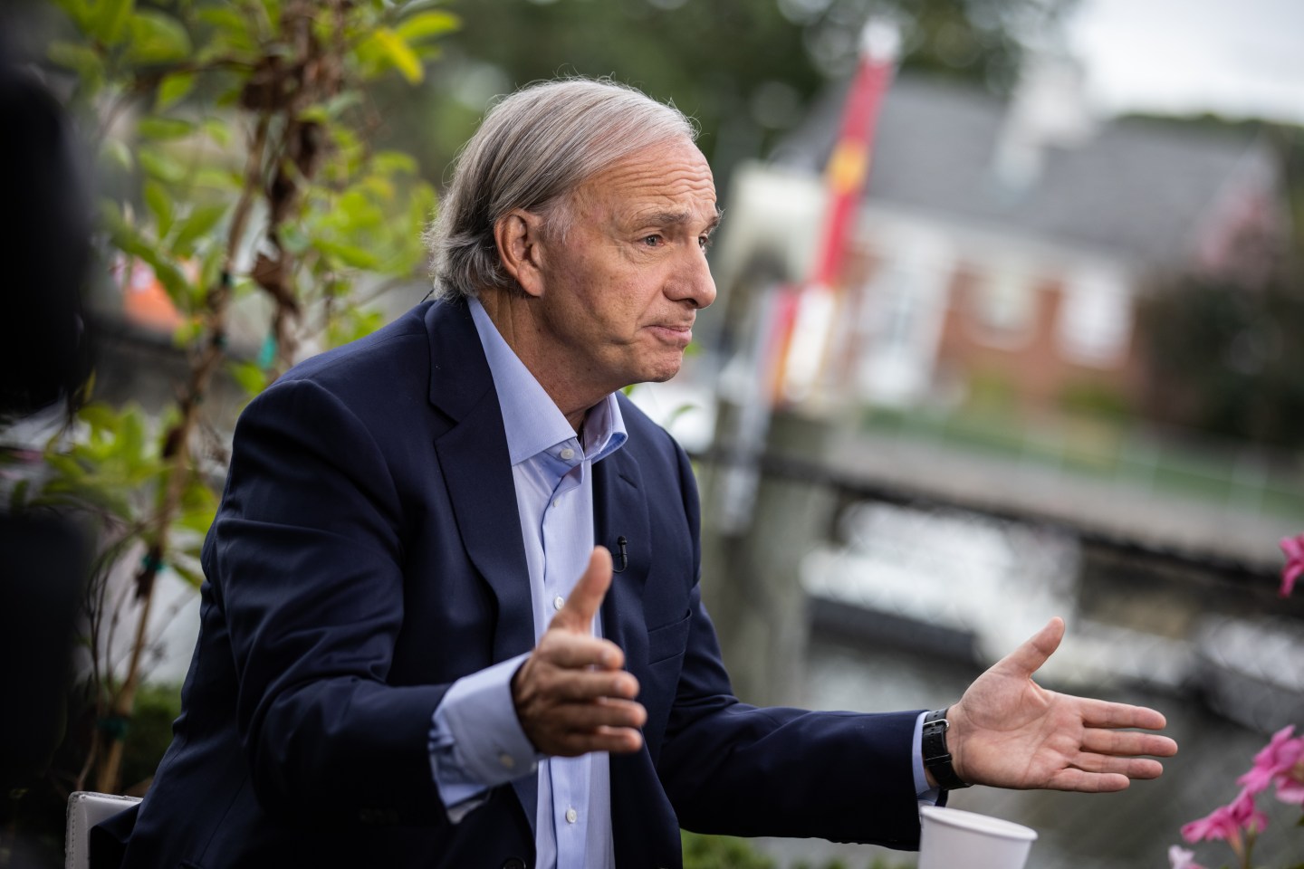 Ray Dalio, founder of Bridgewater Associates, at the Greenwich Economic Forum in Greenwich, Conn., Sept. 21, 2021.
