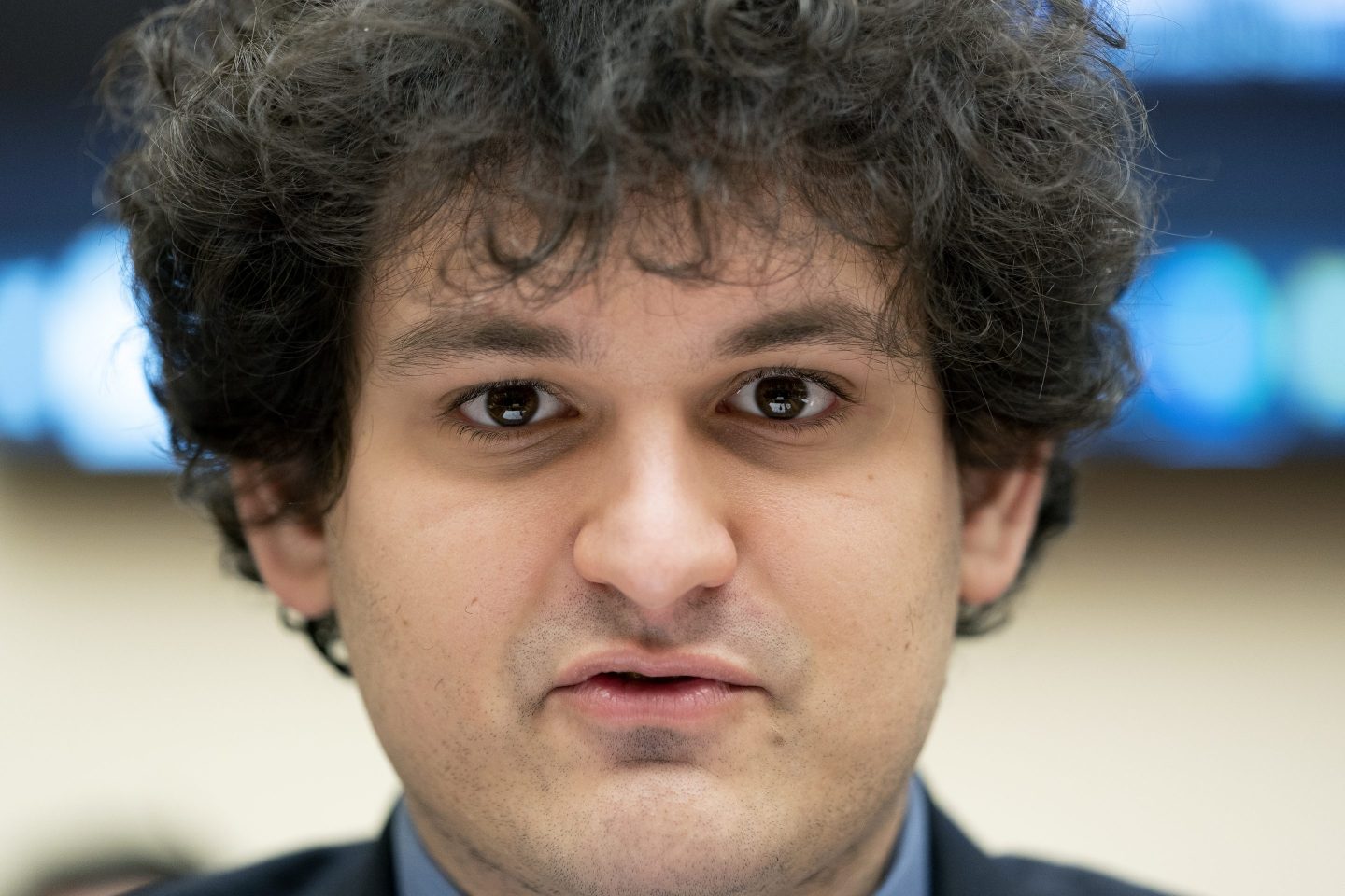 Sam Bankman-Fried speaks during a House Financial Services Committee hearing on Dec. 8, 2021.