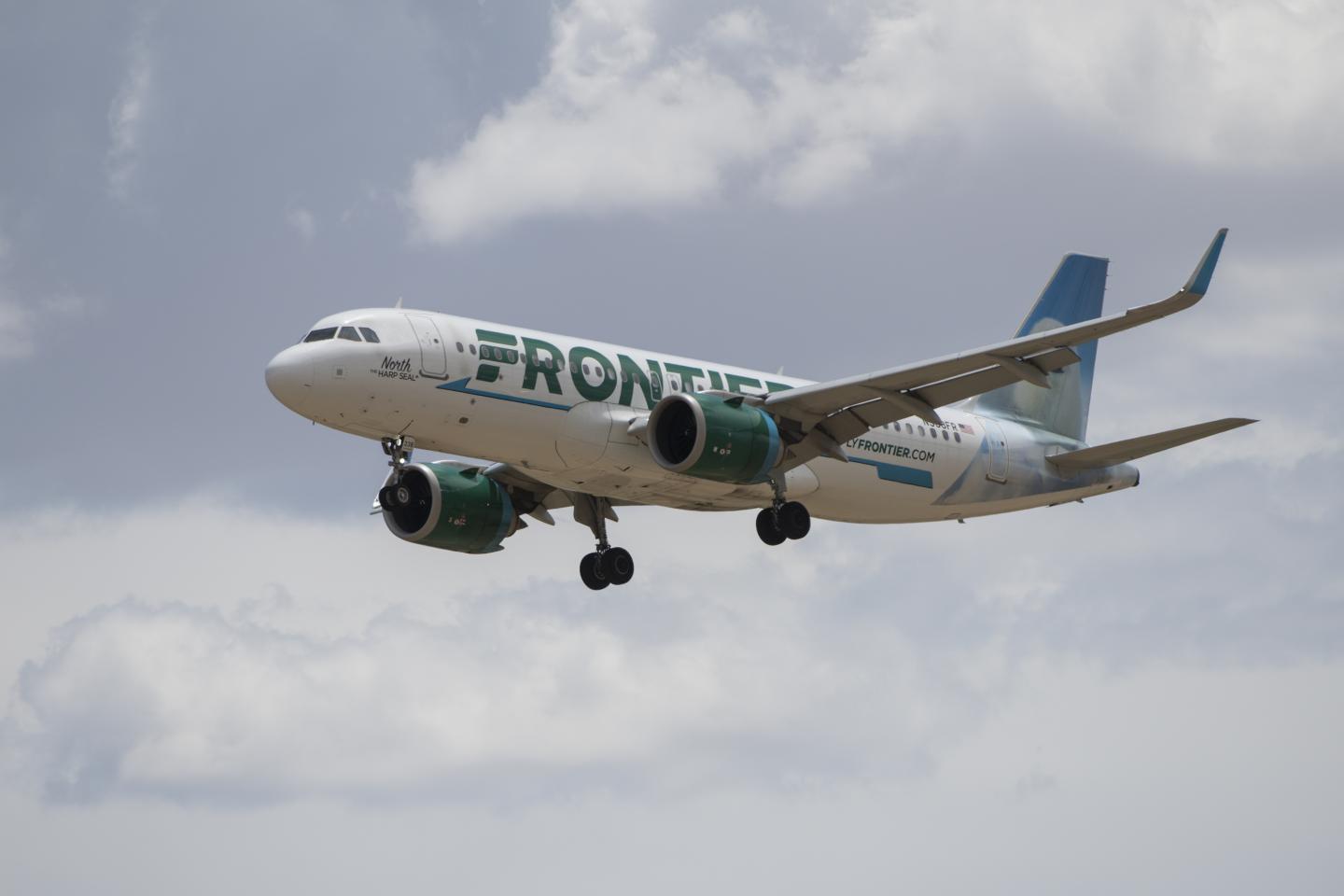 A Frontier Airlines flight.