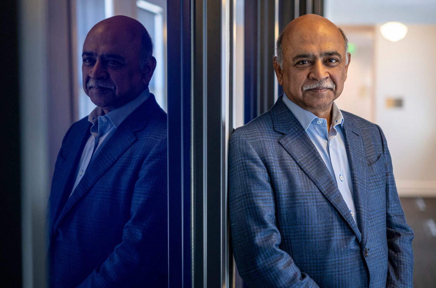 Arvind Krishna, chief executive officer of International Business Machines Corporation (IBM), in San Francisco.