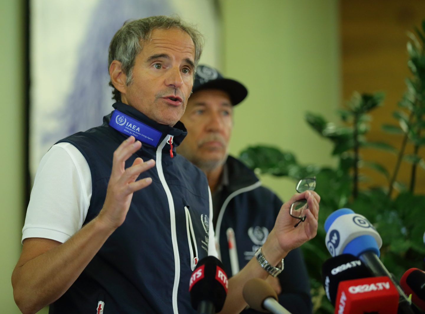 International Atomic Energy Agency (IAEA) Director General Rafael Grossi in September after inspecting Ukraine's Zaporizhzhia nuclear power plant.