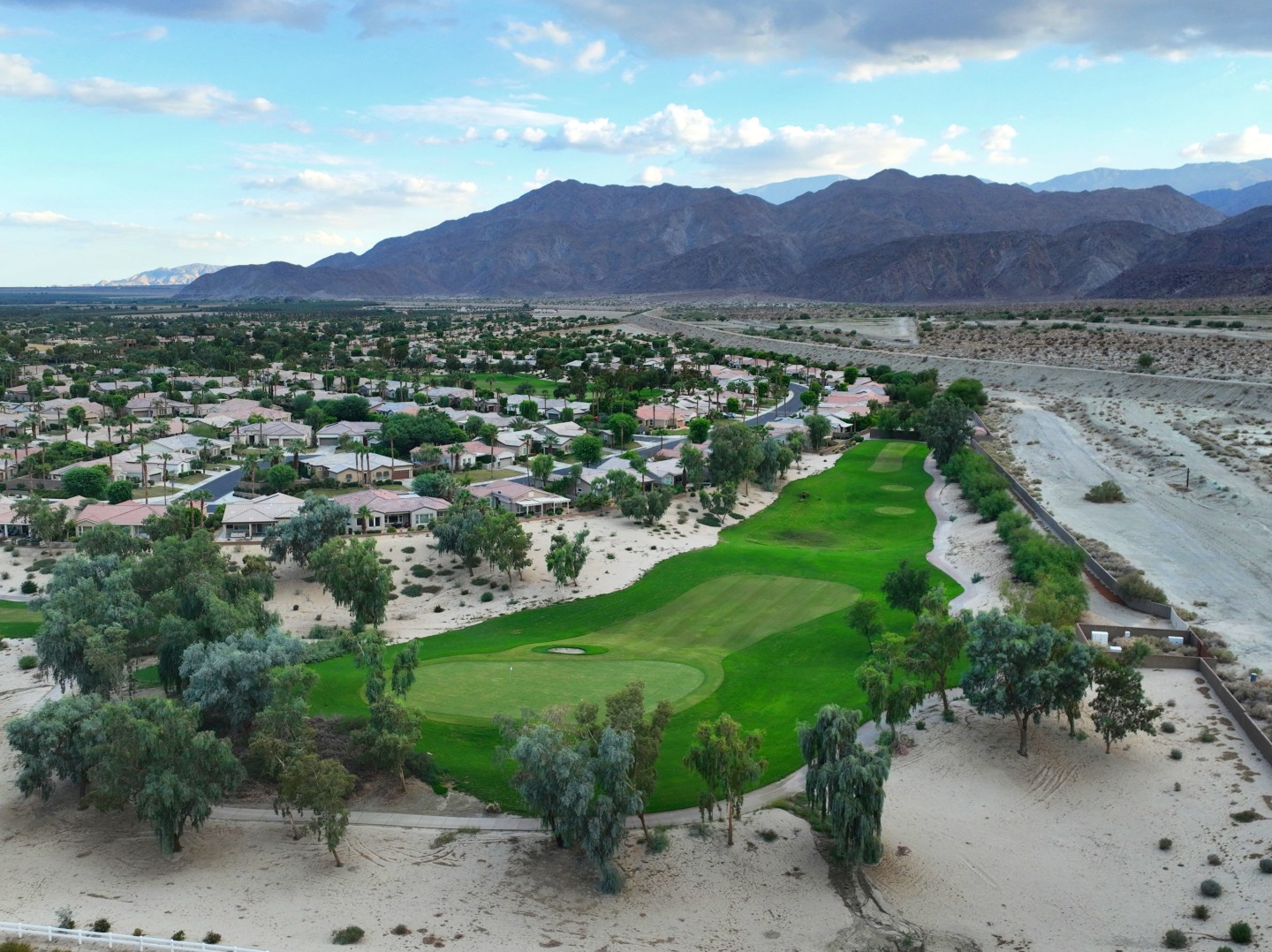 The Coachella Valley in the desert southeast of Los Angeles.