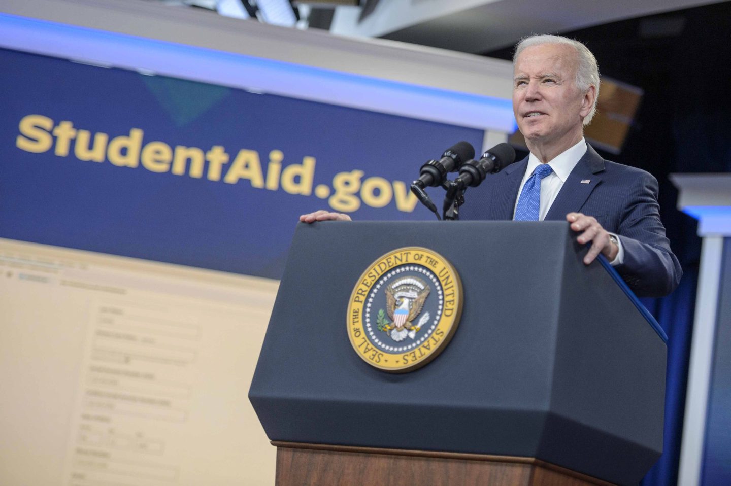 President Biden Delivers Remarks On The Student Debt Relief Portal Beta Test