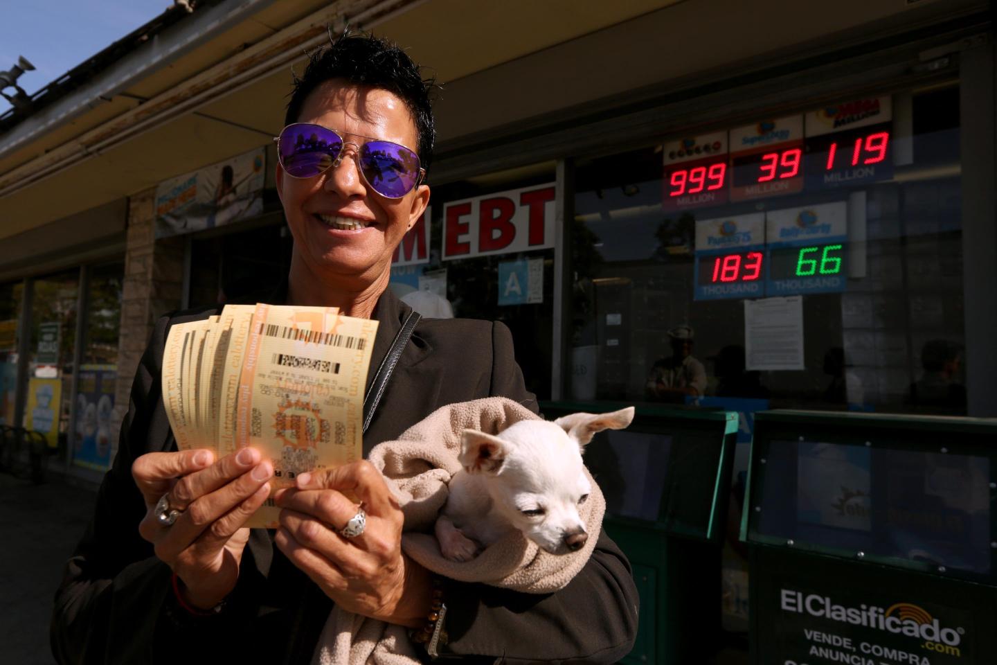 Powerball lottery player
