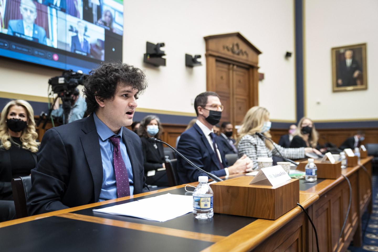 Sam Bankman-Fried testifying in Washington, D.C.