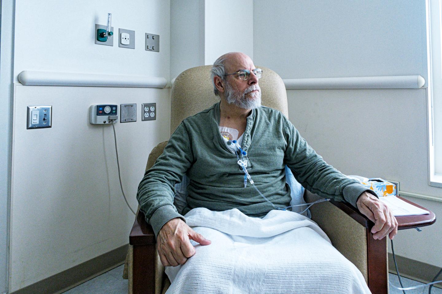 Man with IV
