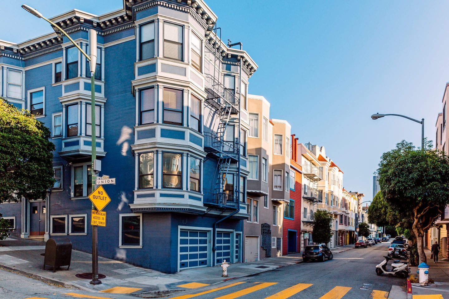 A residential street in San Francisco