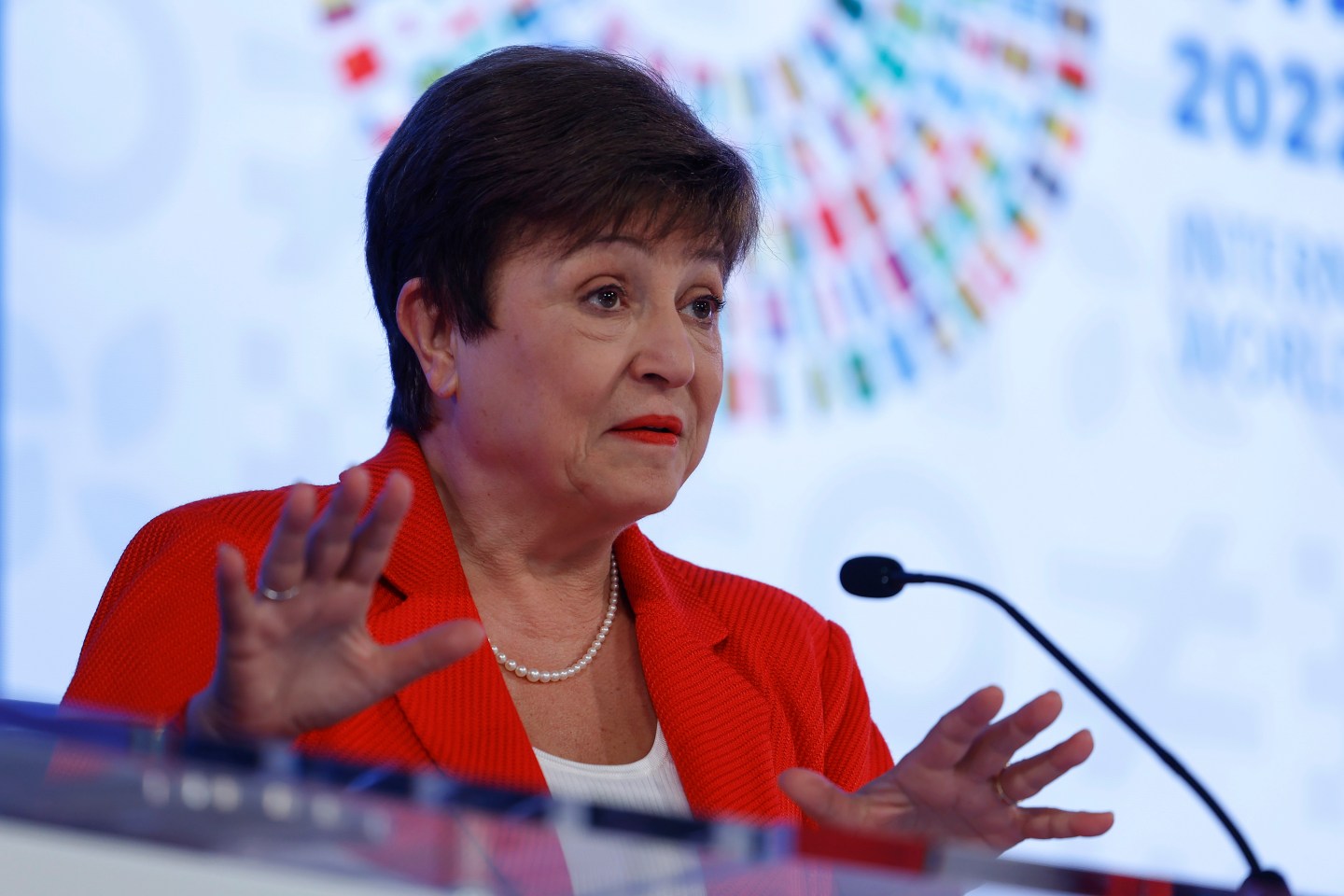 Shot Kristalina Georgieva, the managing director of the International Monetary Fund