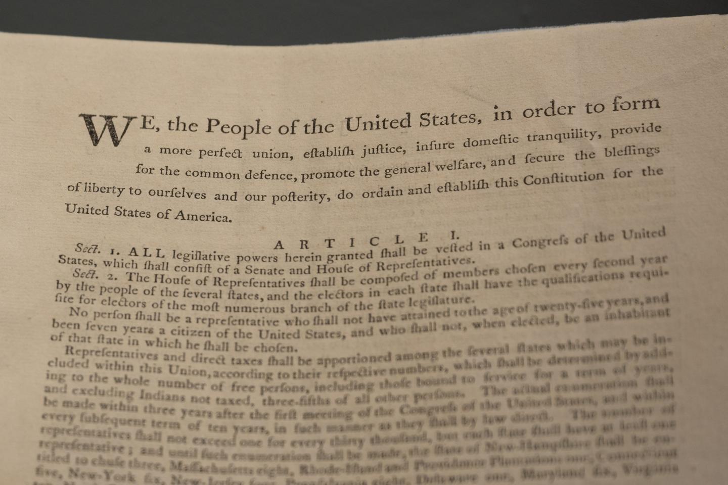 Rare ‘first edition’ copy of U.S. Constitution is expected to sell for up to $30 million