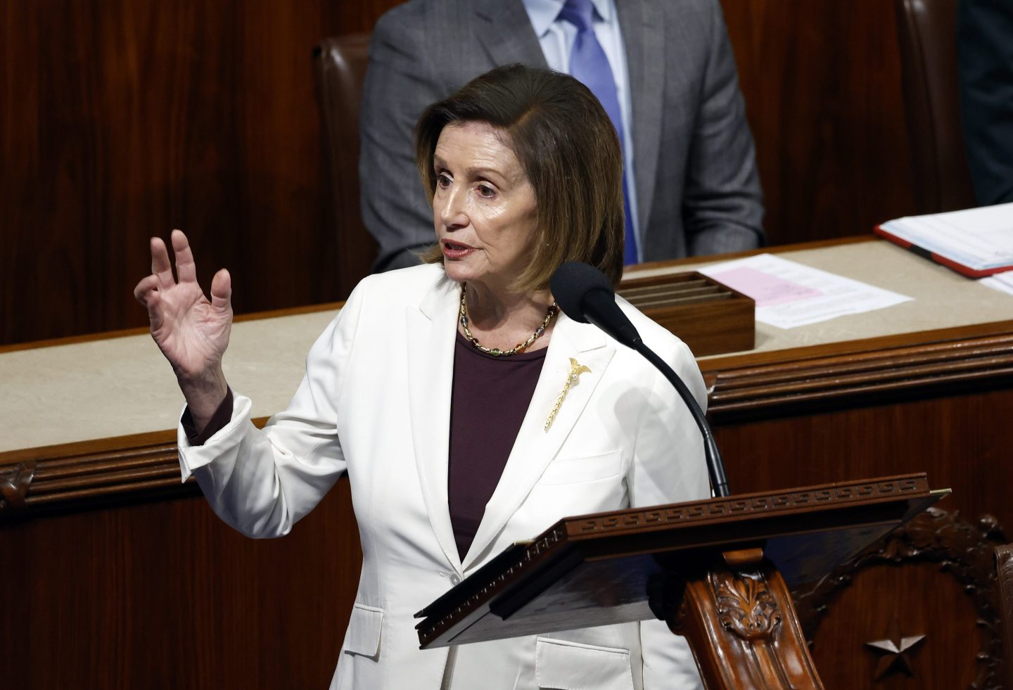 House Speaker Nancy Pelosi says she'll step down from leadership in the next Congress.