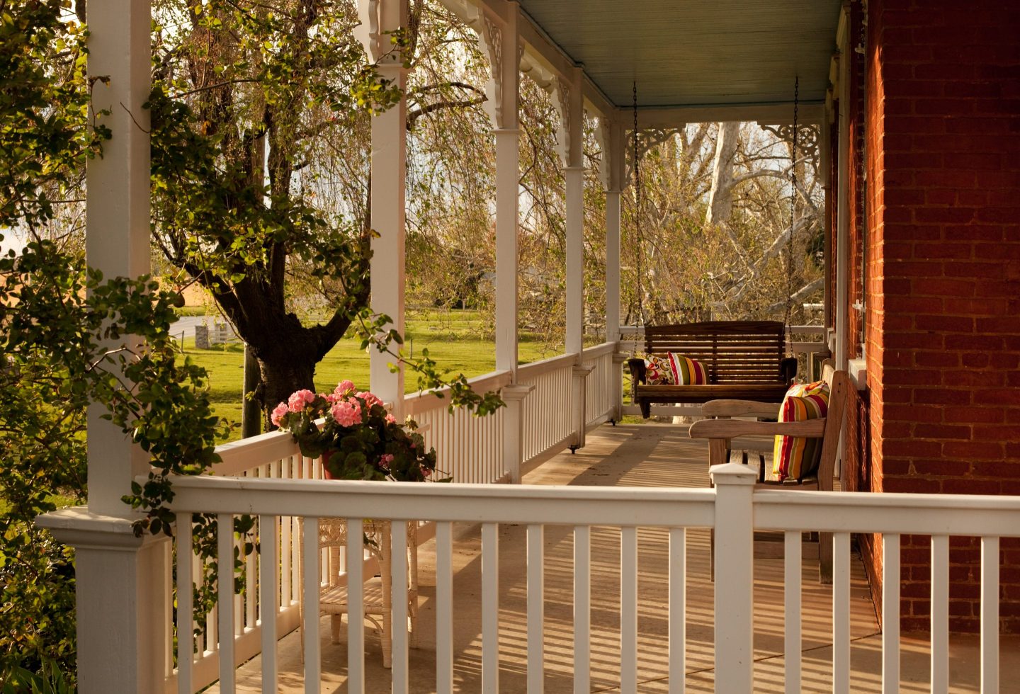 Photo of a porch in Lancaster, Pa.