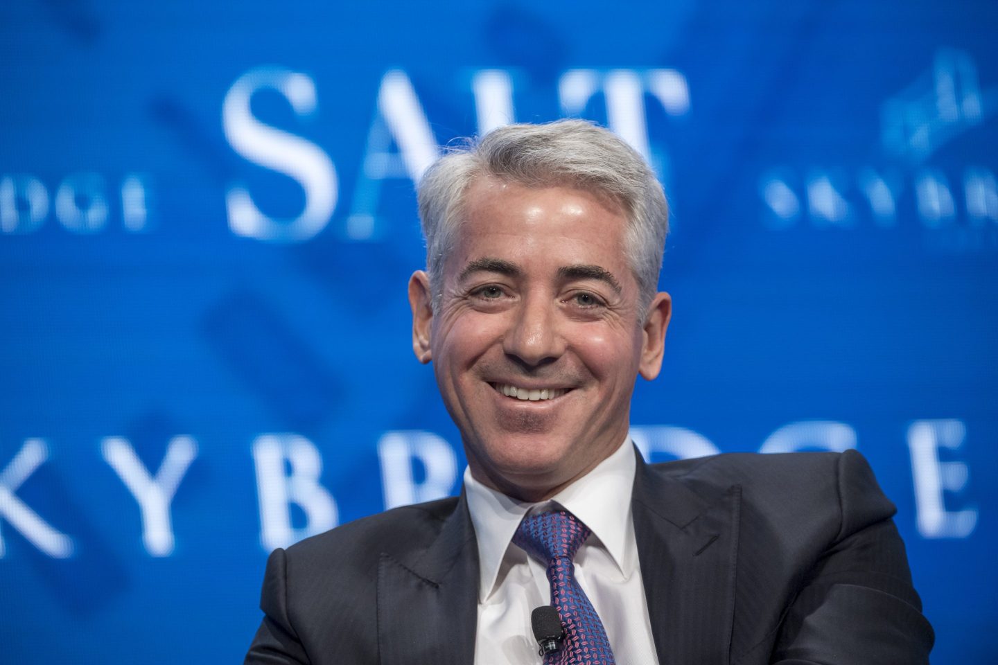 Bill Ackman, founder of Pershing Square Capital Management, in a suit at the 2017 SALT conference