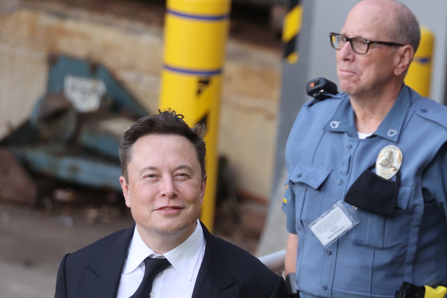 Tesla CEO Elon Musk during a previous court appearance in Wilmington, Delaware in 2021.