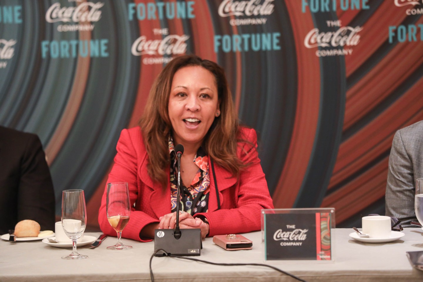 Faith Taylor, global sustainability officer at Kyndryl, speaks at Fortune's Impact Initiative summit in Atlanta, Ga. on Nov. 30, 2022.