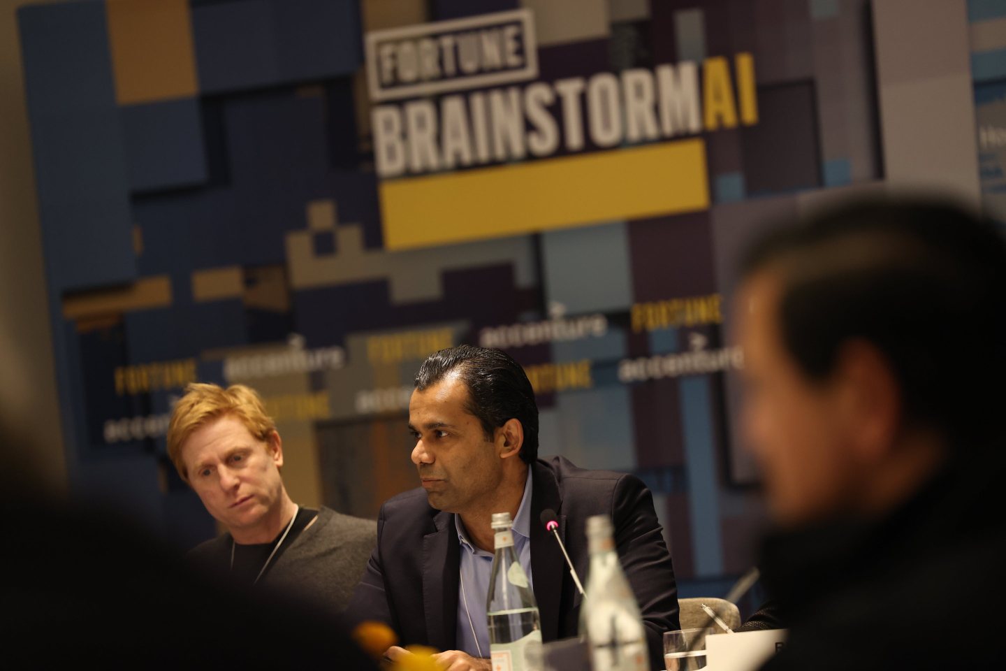 Muqsit Ashraf, global lead for strategy at Accenture, speaks at Fortune's Brainstorm A.I. summit in San Francisco on Dec. 6, 2022.