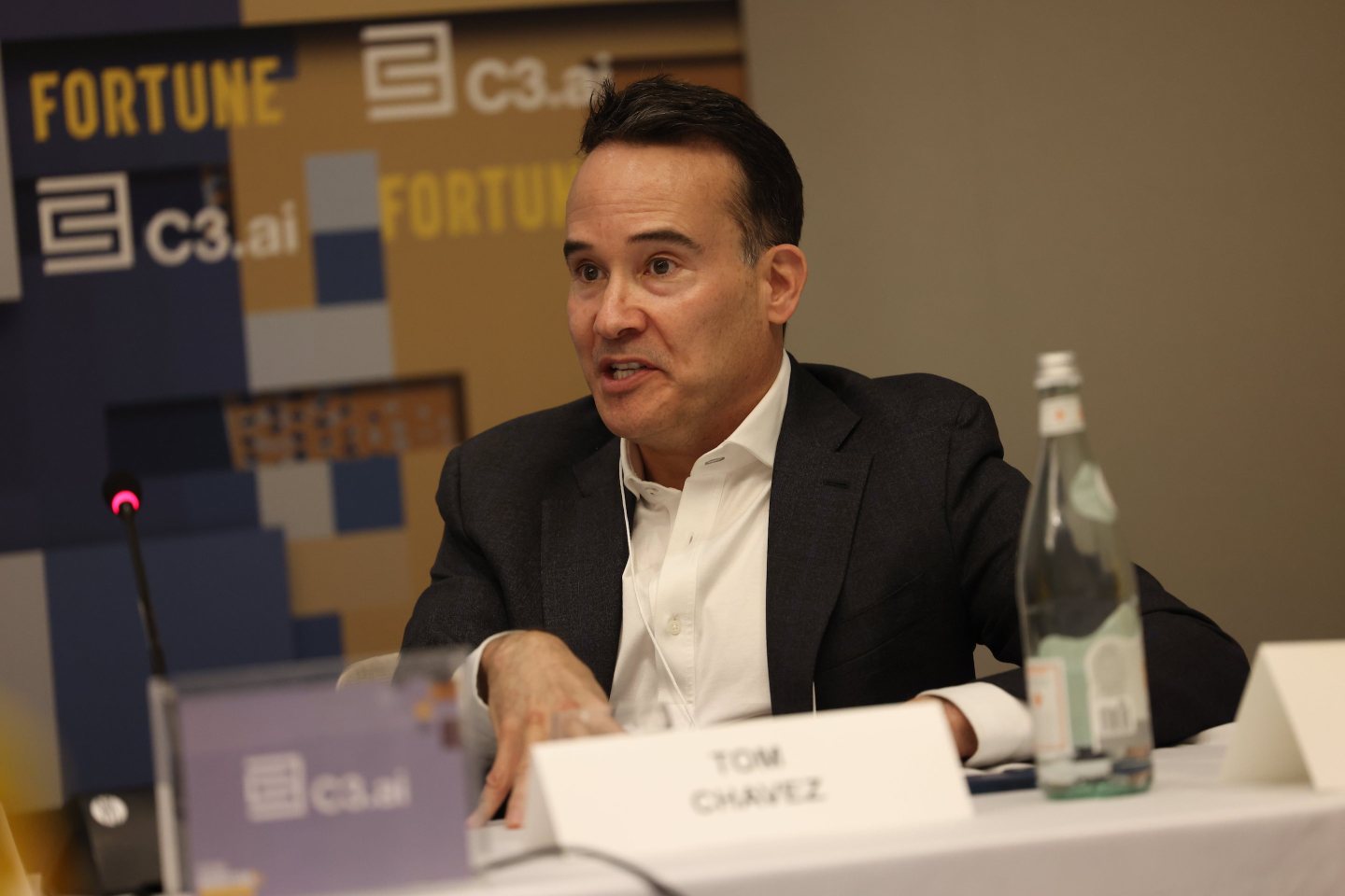 Tom Chavez, founder and general partner at super{set}, speaks at Fortune's Brainstorm A.I. summit in San Francisco on Dec. 6, 2022.