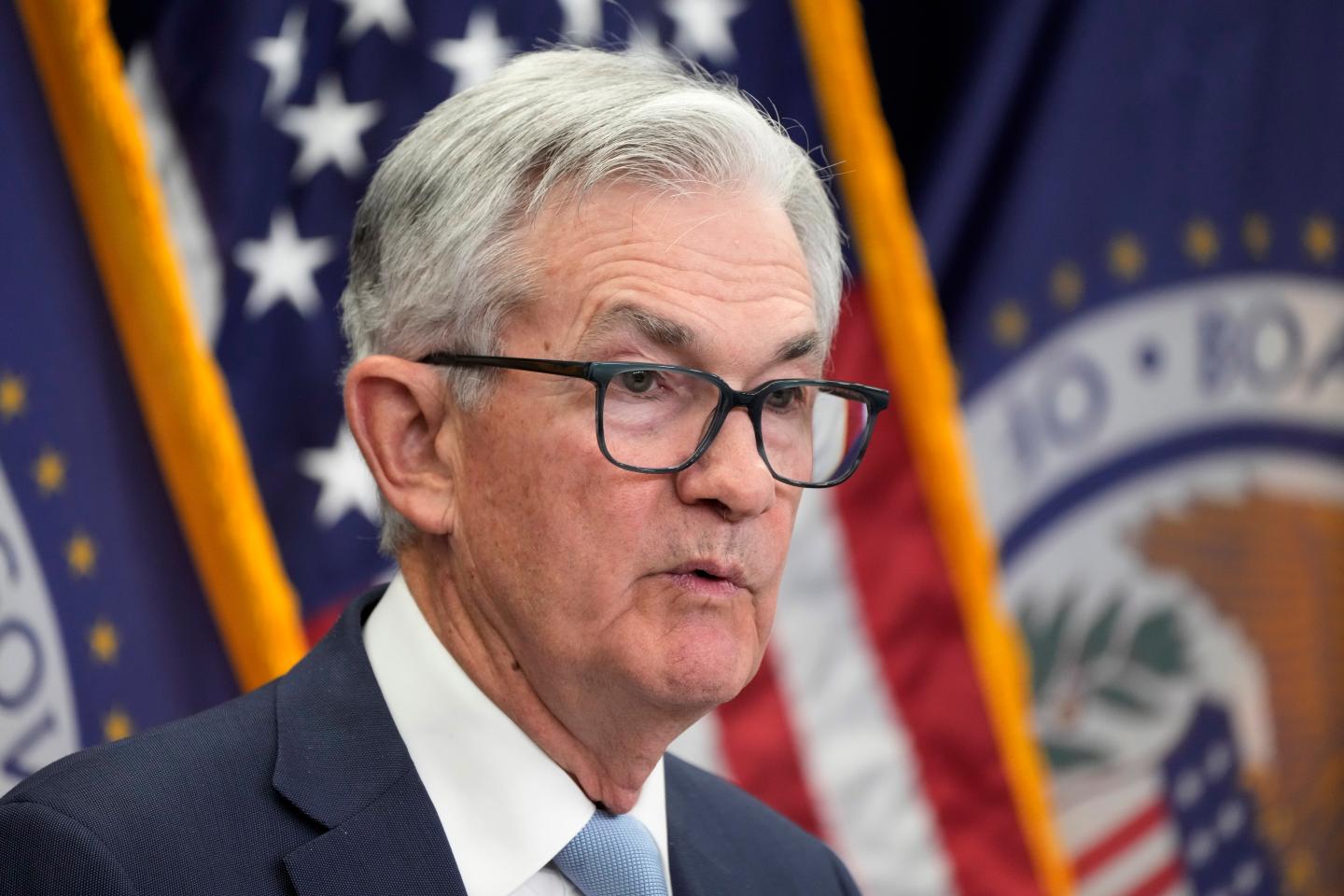 Federal Reserve Chair Jerome Powell speaks during a news conference on Dec. 14, 2022, at the Federal Reserve Board Building, in Washington.