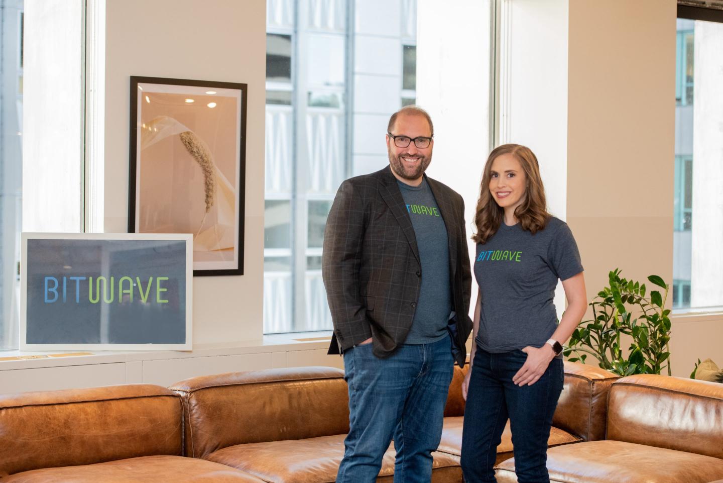 Bitwave co-founders Pat White and Amy Kalnoki.