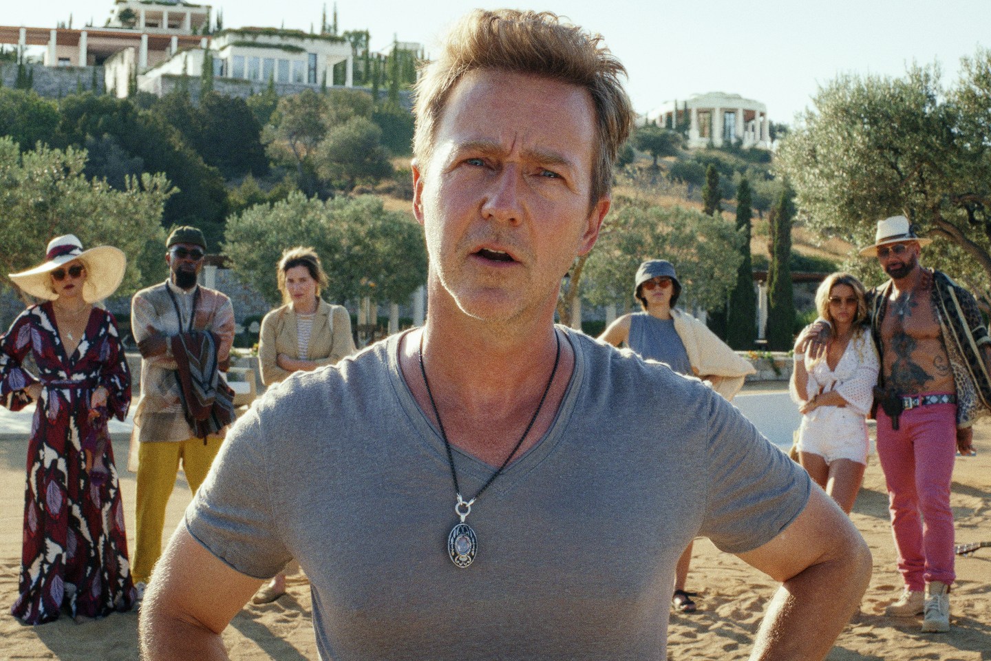 Ed Norton in "Glass Onion: A Knives Out Mystery."