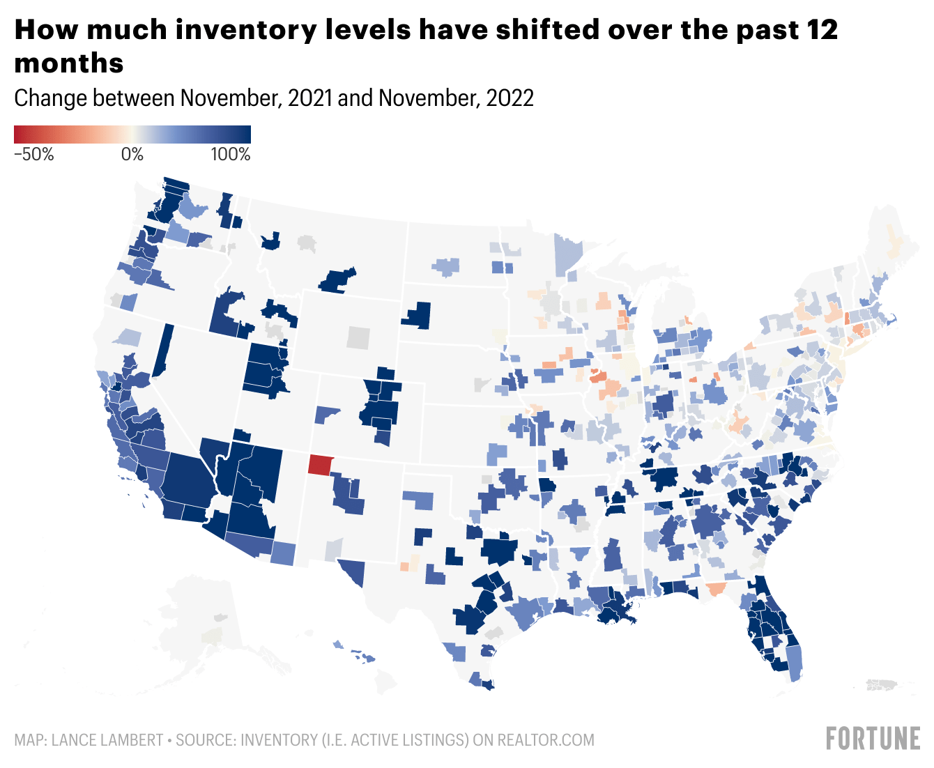 Where are home prices in America’s 400 largest housing markets headed in 2023? These 5 charts give us some clues
