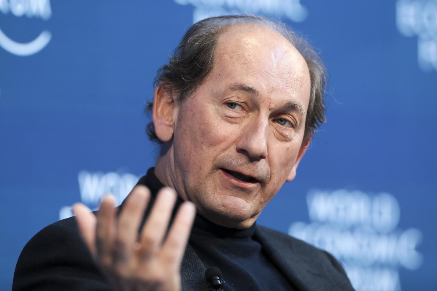 Paul Bulcke, chairman of Nestle SA, gestures as he speaks during a panel session on the closing day of the World Economic Forum (WEF) in Davos, Switzerland, on Friday, Jan. 25, 2019.