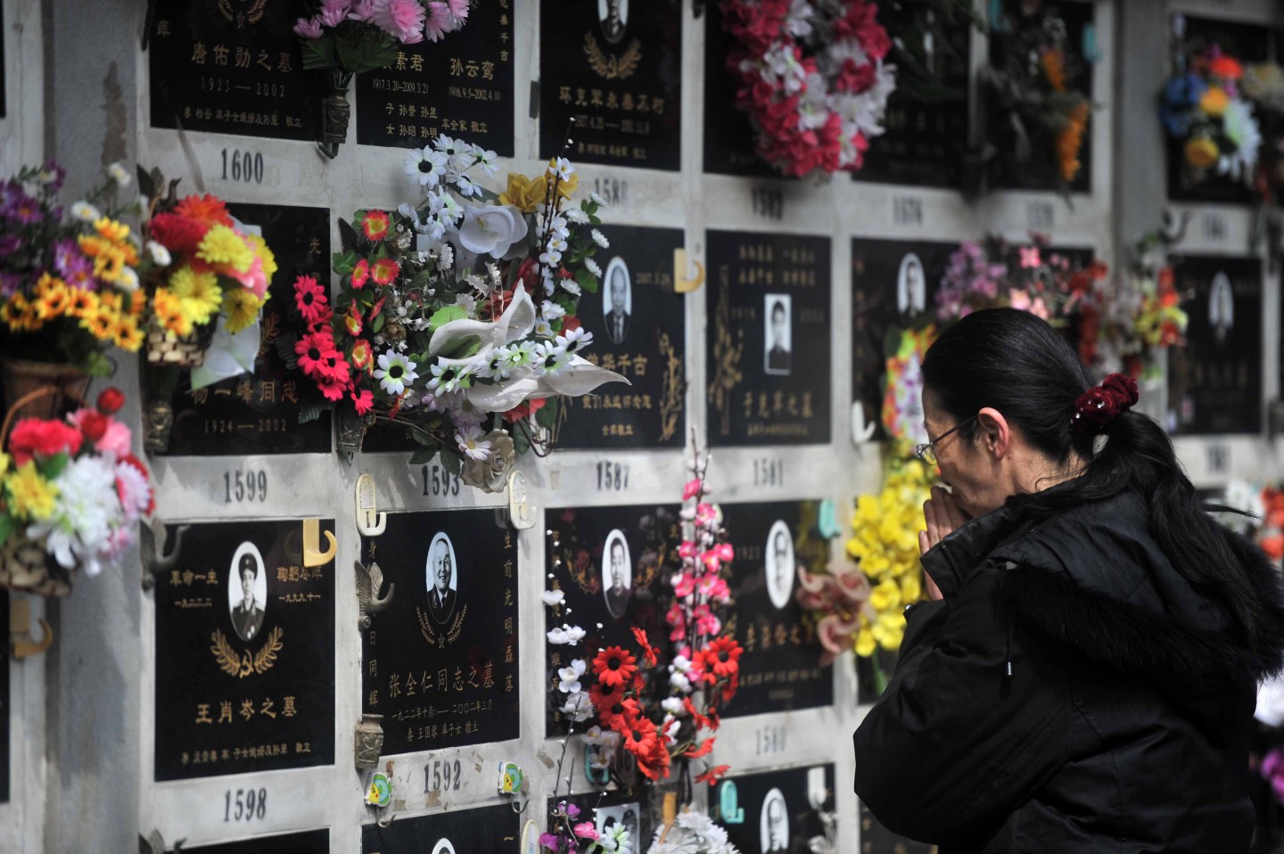 Paying respects in Beijing.