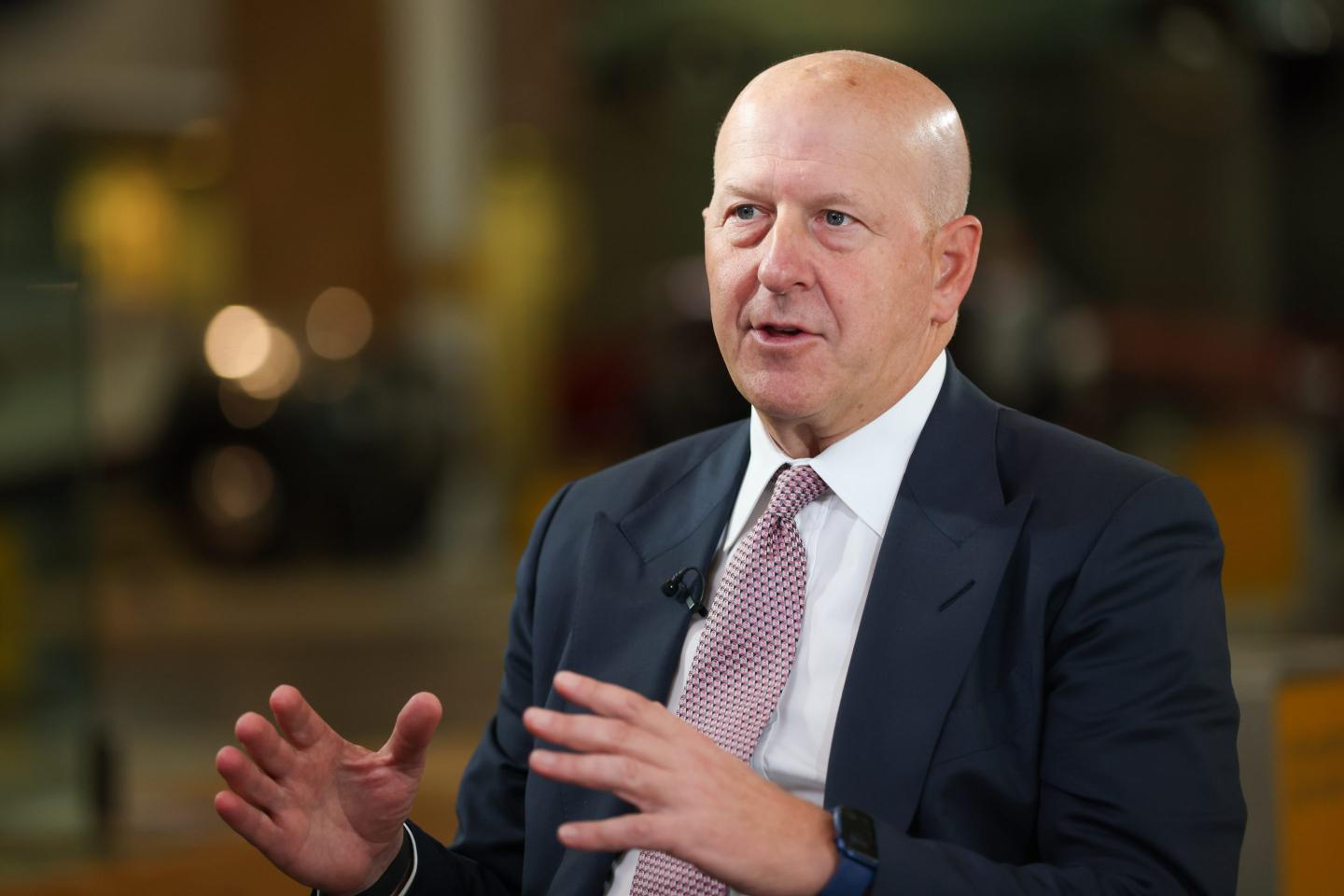 Goldman Sachs CEO David Solomon in a suit in 2019