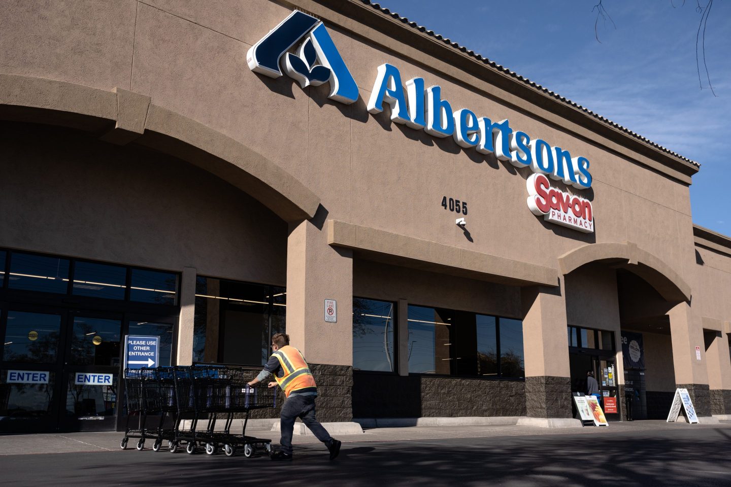 An Albertsons supermarket in Las Vegas.