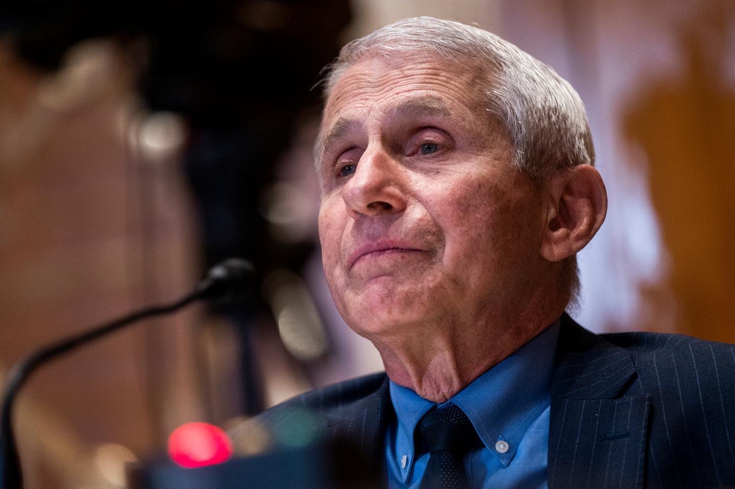 Dr. Anthony Fauci testifies during the Senate Appropriations Subcommittee on Labor, Health and Human Services, and Education, and Related Agencies hearing to examine proposed budget estimates for fiscal year 2023 for the National Institutes of Health on Capitol Hill on May 17, 2022 in Washington, DC.