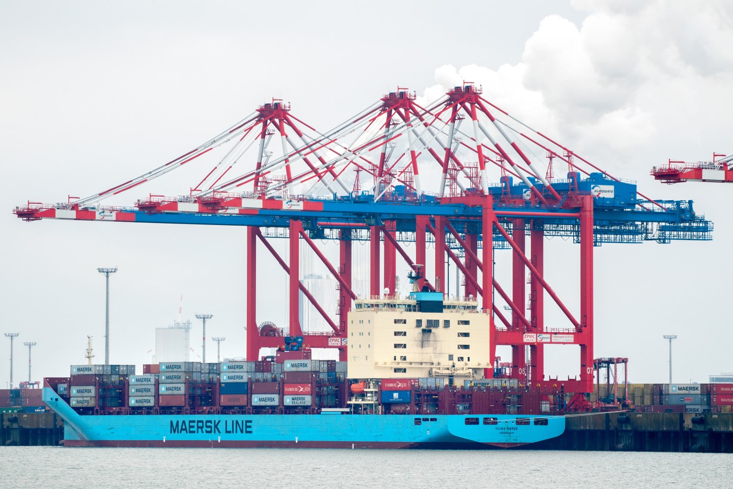 Photo of a container ship in Germany